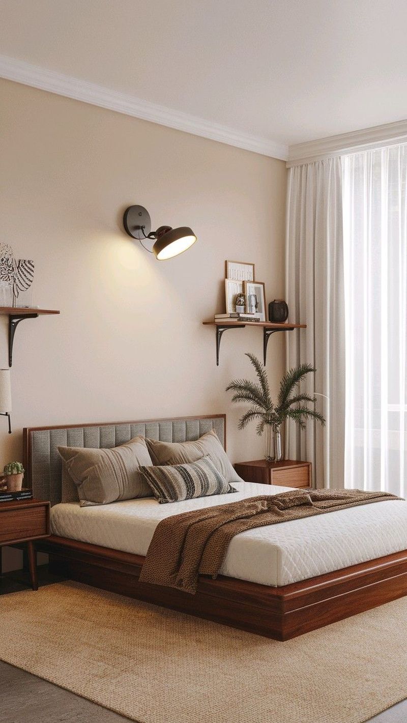 Giường ngủ gỗ MDF bọc nệm 8