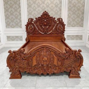 Giường ngủ gỗ gõ đỏ 1