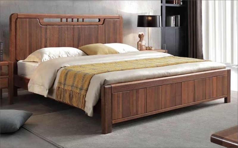 Giường ngủ gỗ nguyên khối 7