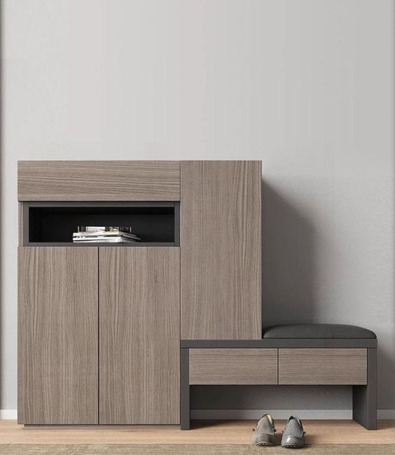 Tủ giày phòng khách gỗ MDF 16