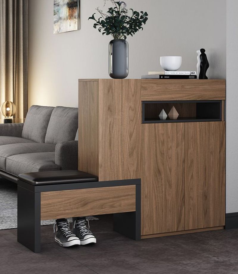 Tủ giày phòng khách gỗ MDF 15