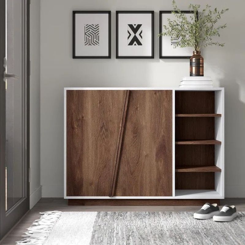 Tủ giày phòng khách gỗ MDF 11