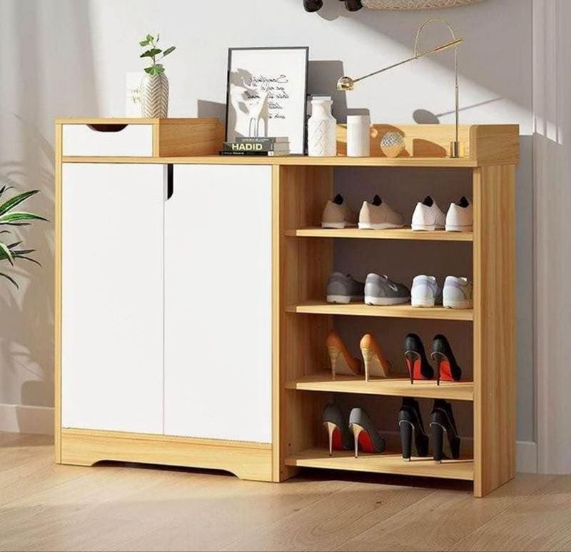 Tủ giày phòng khách gỗ MDF 6