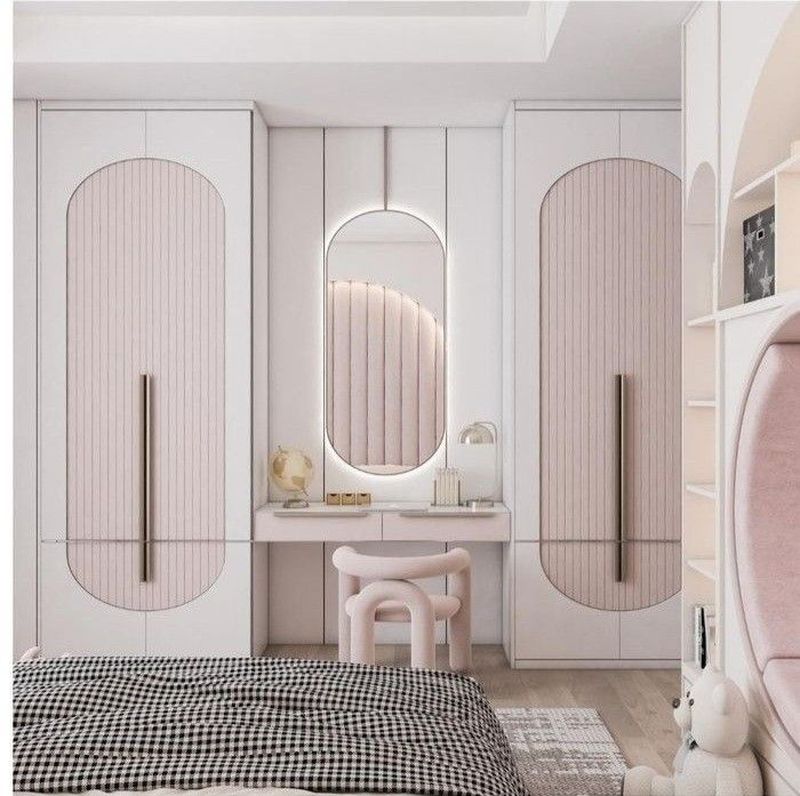 Tủ quần áo kết hợp kệ trang trí 7