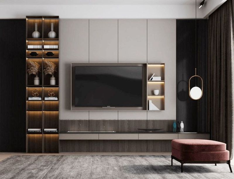 Tủ trưng bày kết hợp tủ rượu 9
