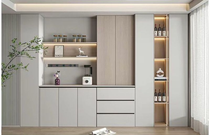 Tủ trưng bày kết hợp tủ rượu 5