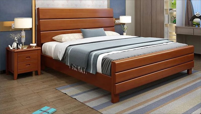 Giường ngủ gỗ gõ đỏ 5