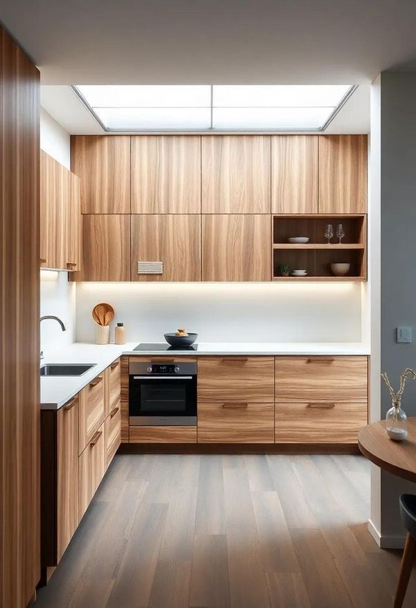tủ bếp gỗ tự nhiên 1