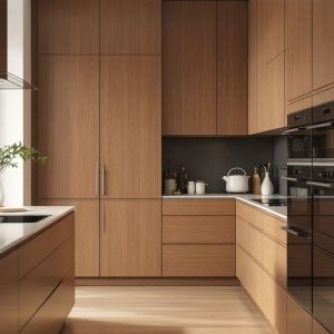 tủ bếp gỗ tự nhiên 2