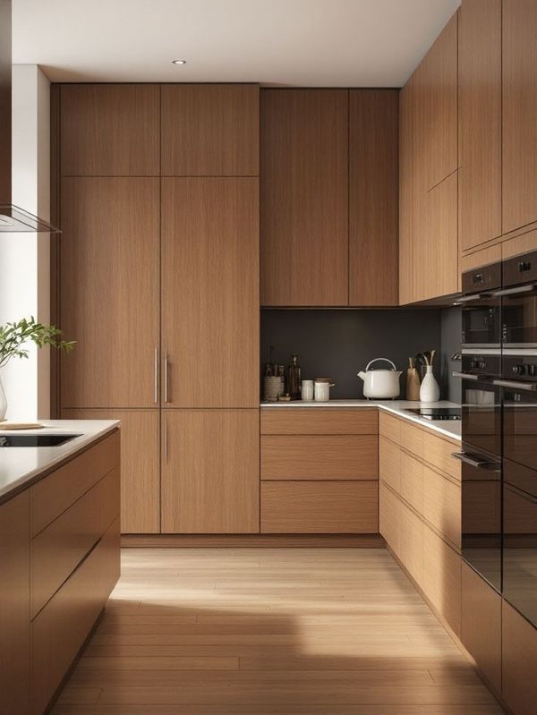 tủ bếp gỗ tự nhiên 2