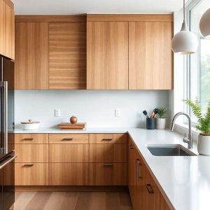 tủ bếp gỗ tự nhiên 4