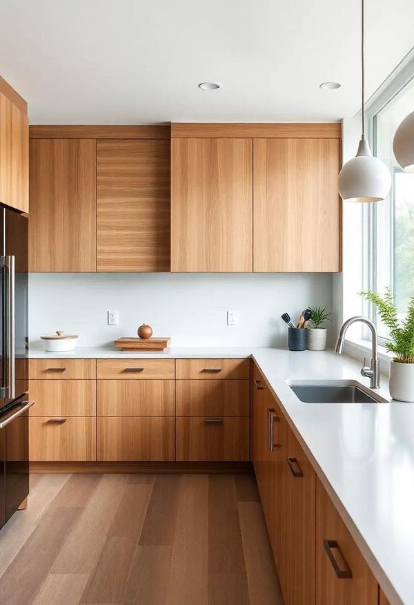 tủ bếp gỗ tự nhiên 4