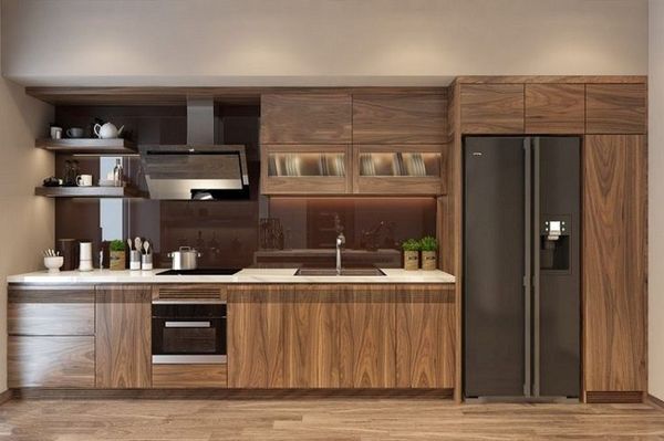 tủ bếp gỗ tự nhiên 13