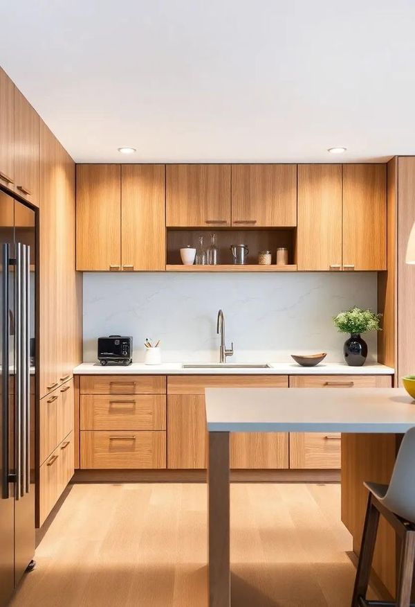 tủ bếp gỗ tự nhiên 12