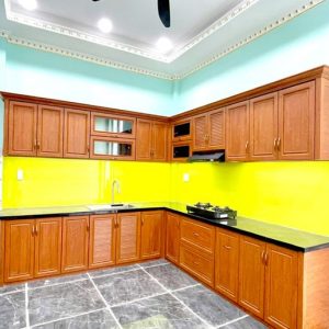 Tủ bếp nhôm Giả Gỗ