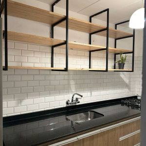 Tủ bếp nhôm Giả Gỗ 3