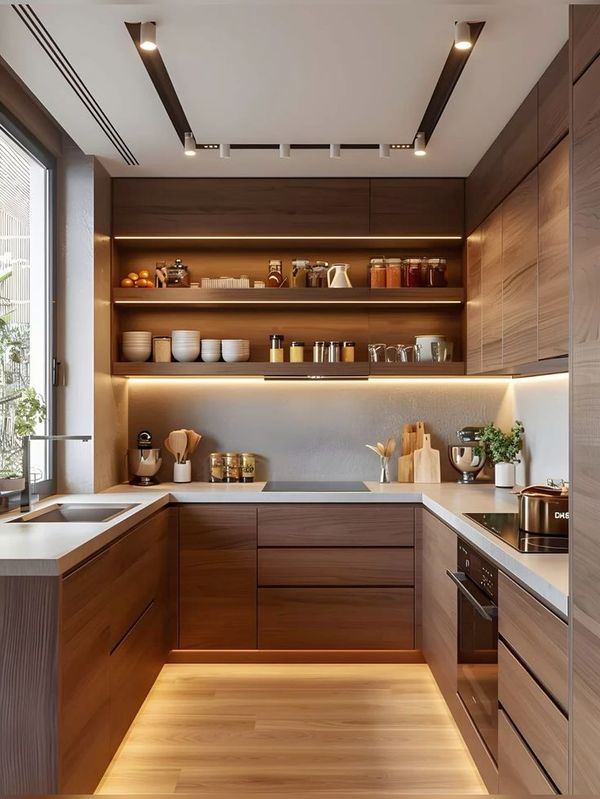 Tủ bếp nhôm Giả Gỗ 15