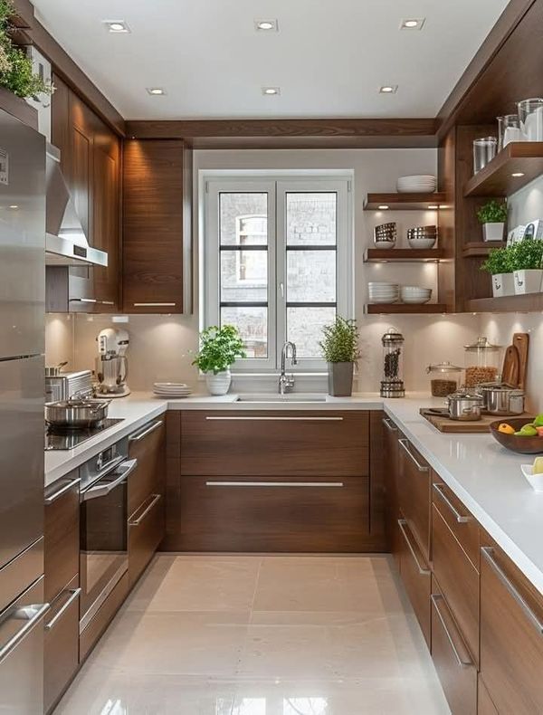 Tủ bếp nhôm Giả Gỗ 12